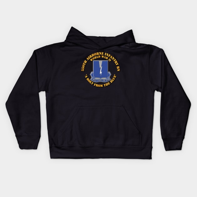 550th Airborne Infantry Battalion Kids Hoodie by twix123844